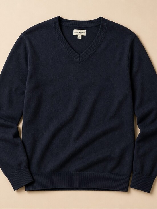 Lucky Brand Sweaters - Women's Black V-Neck Sweater
